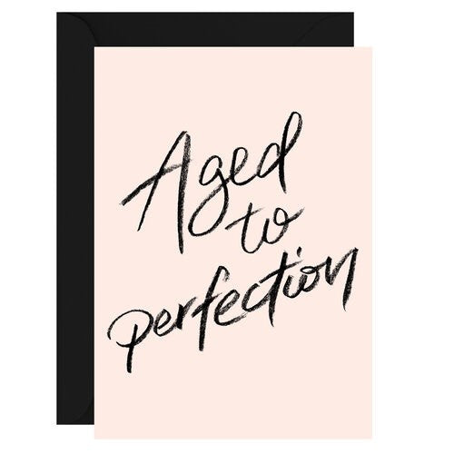 Greeting Card Aged To Perfection Blush