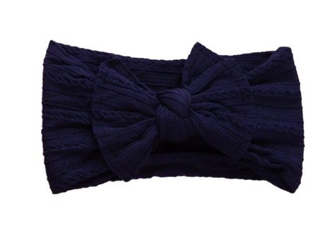 Willow Knotted Headband Navy Blue
