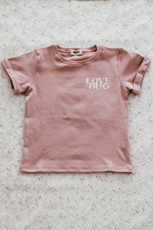 Love Bug Bodysuit/tee Mauvey