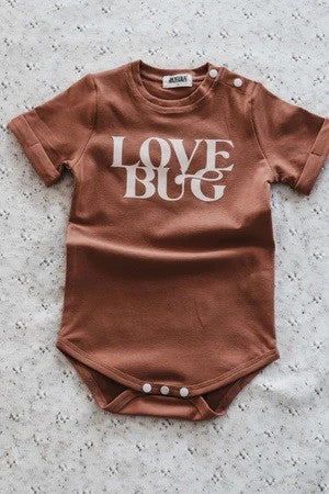 Love Bug Bodysuit/tee Rust