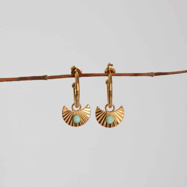 Moon Gazer Earrings In Gold