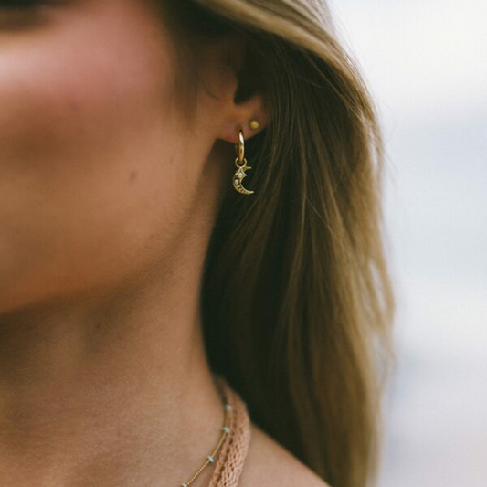 Sparkle Earrings In Gold