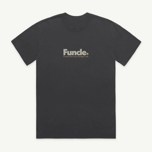 Funcle Cotton Tee Faded Black [sz:extra Large]