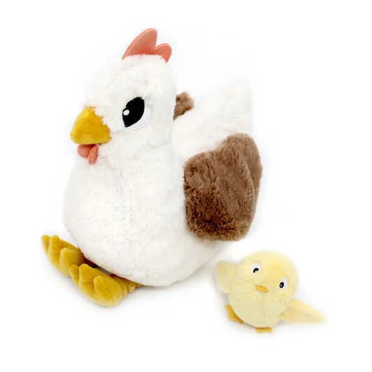 Pioupiou The Hen Mum & Baby Plush