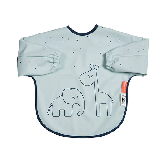 Sleeved Bib Dreamy Dots Blue