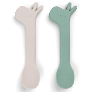 Silicone Spoon 2 Pk Lalee Green