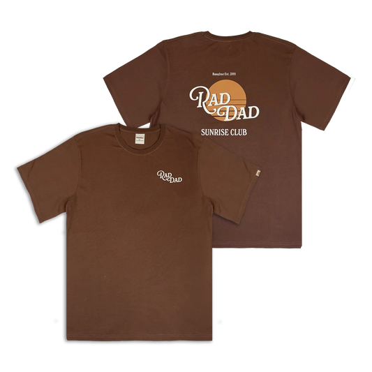 Rad Dad Sunrise Tee Choc [sz:large]