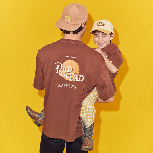 Rad Dad Sunrise Tee Choc [sz:large]