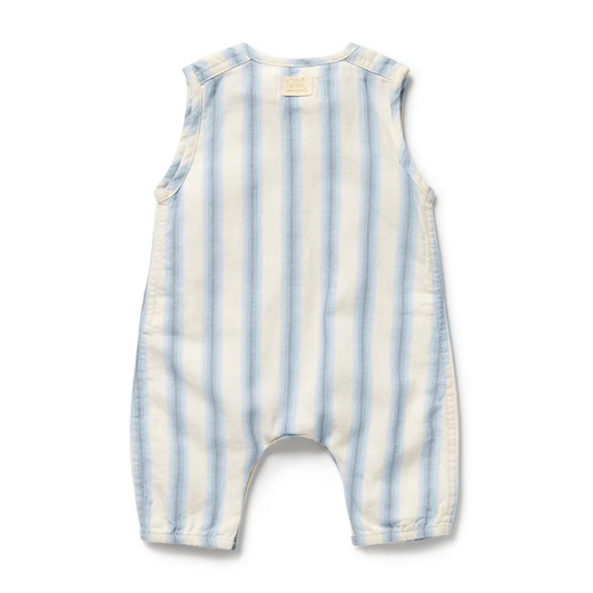 Blue Stripe Growsuit [sz:0-3 Months]
