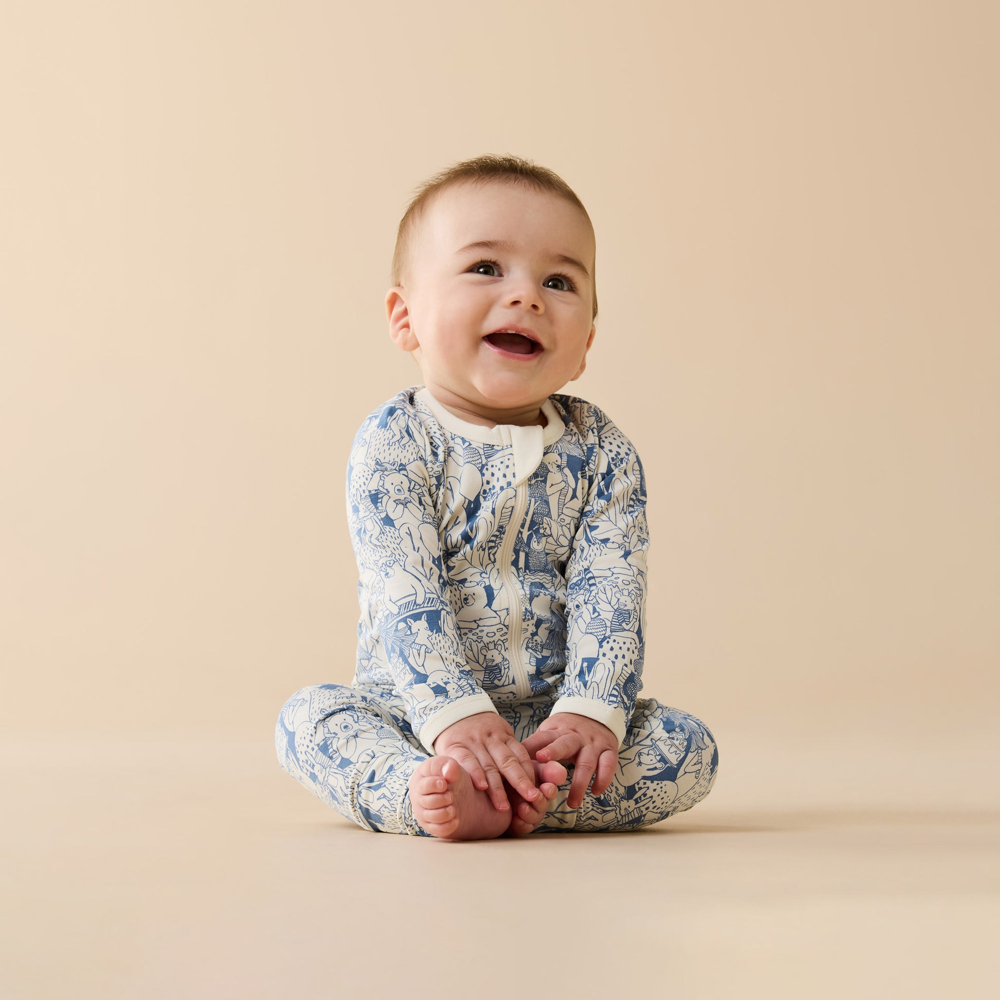 Woodland Adventures Organic Zipsuit With Feet [sz:newborn]