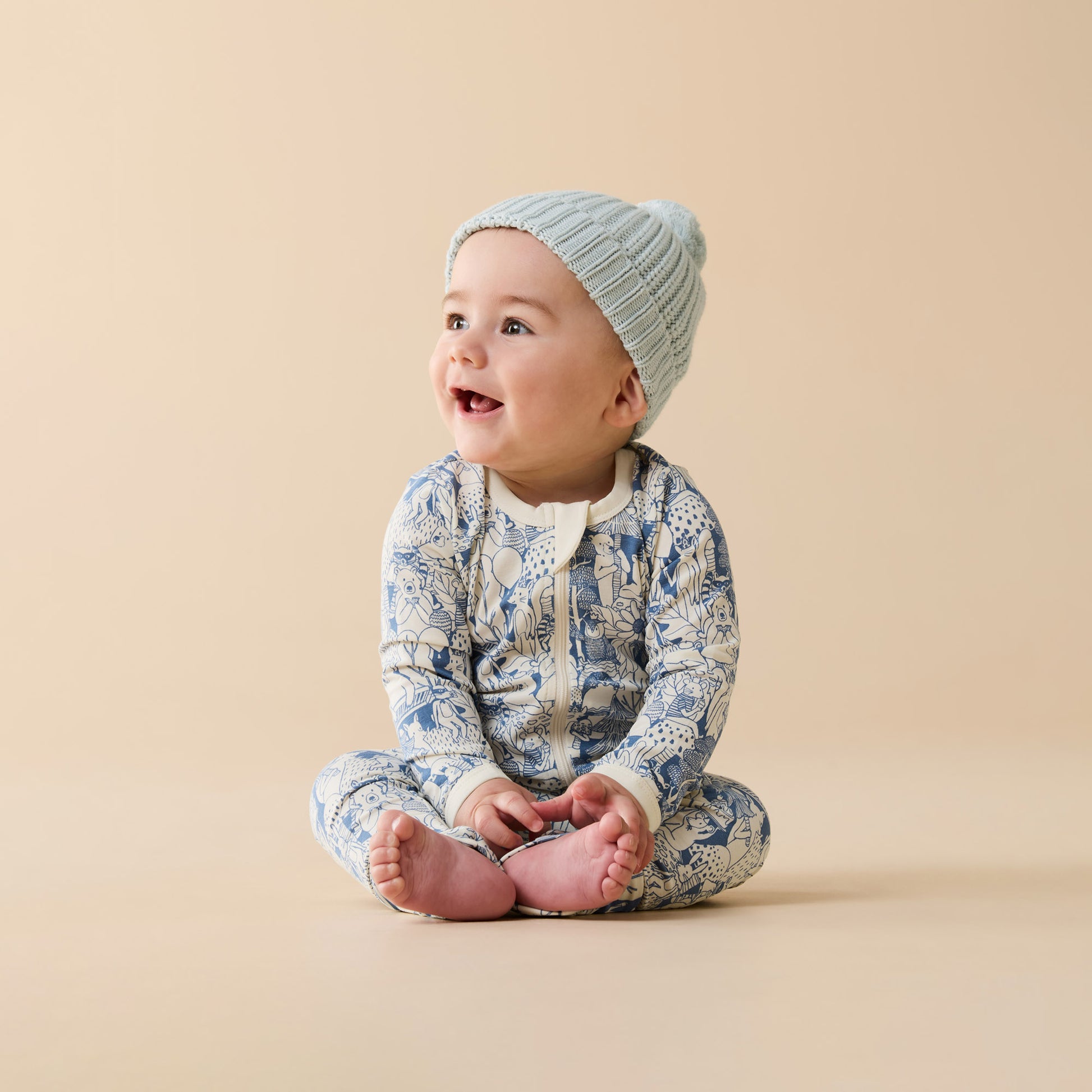 Woodland Adventures Organic Zipsuit With Feet [sz:newborn]