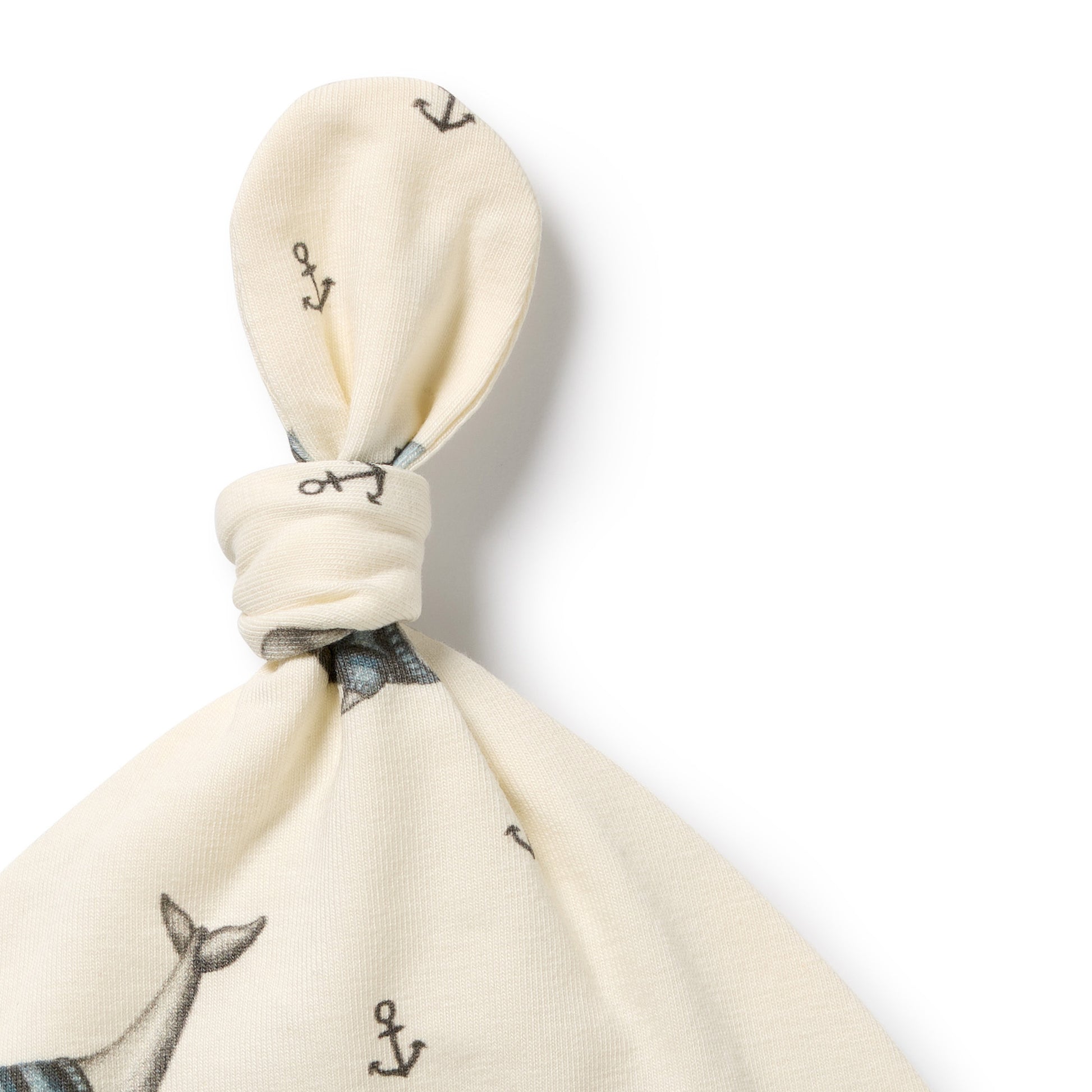 Woolly Whales Orgainc Knot Hat [sz:newborn]