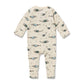 Woolly Whales Organic Zipsuit With Feet [sz:newborn]