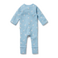 Sunny Seagulls Pointelle Zipsuit [sz:newborn]