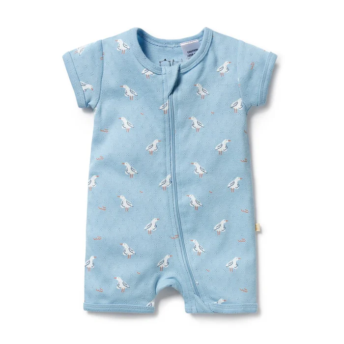 Sunny Seagull Boyleg Zipsuit 0-3m [sz:0-3 Months]