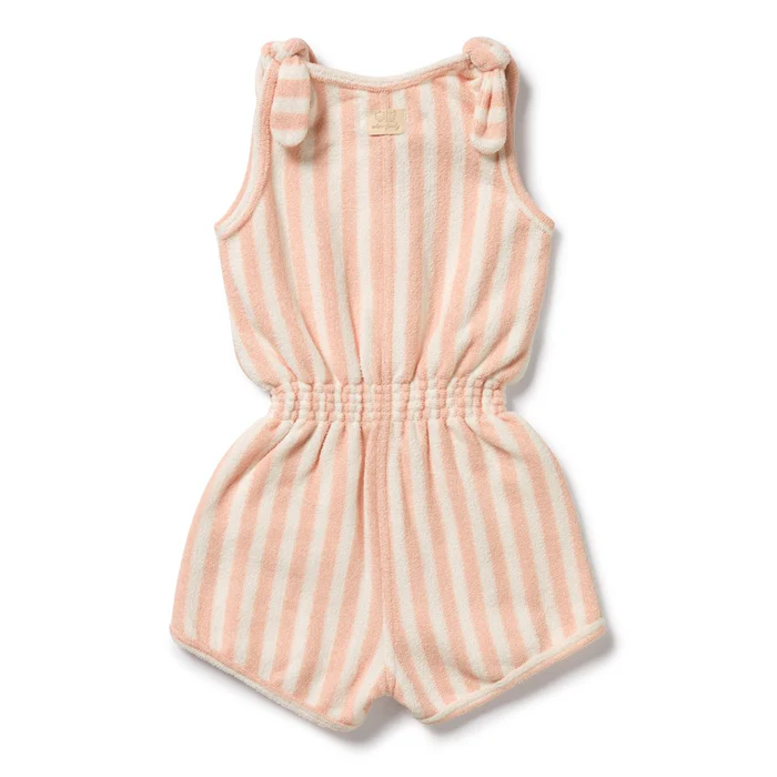 Strawberry Wave Terry Playsuit [sz:2]