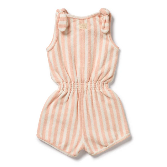 Strawberry Wave Terry Playsuit [sz:2]
