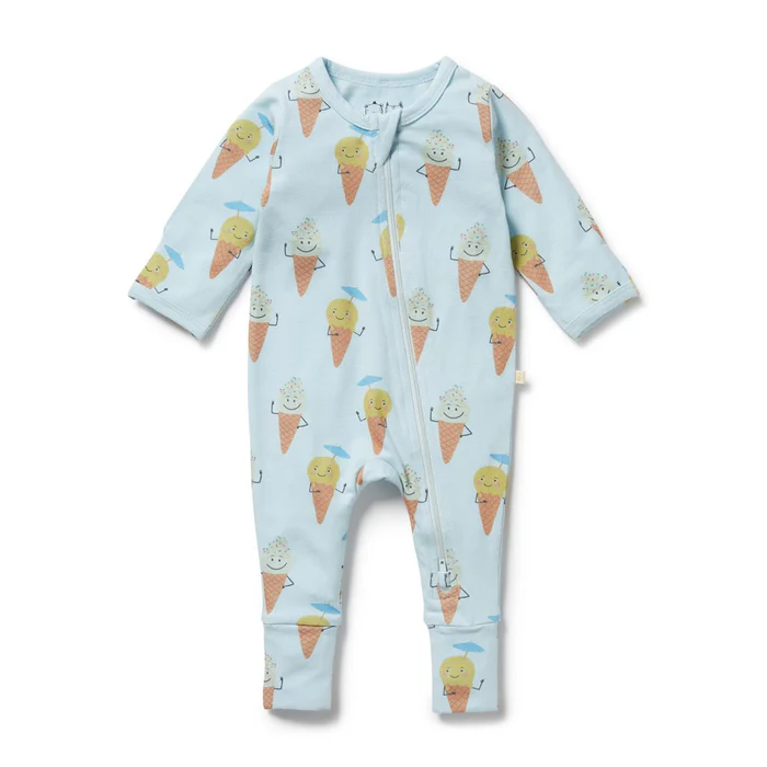 Frosty Friends Organic Zipsuit [sz:newborn]