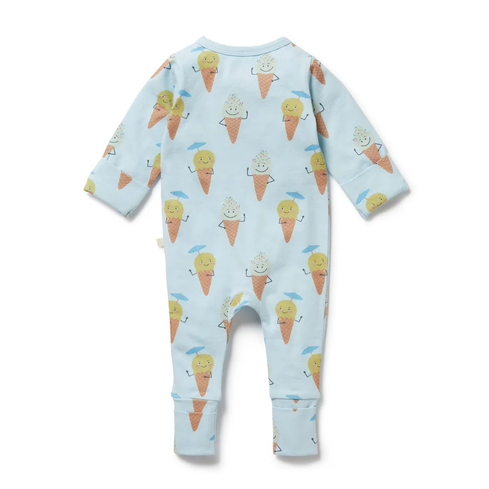 Frosty Friends Organic Zipsuit [sz:newborn]