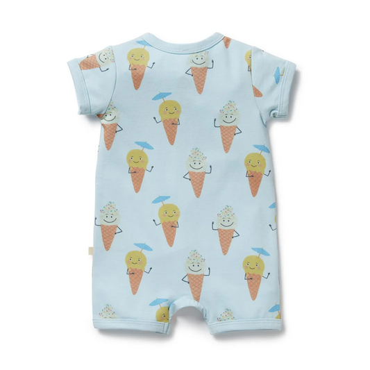 Frosty Friends Organic Boyleg Zipsuit [sz:0-3 Months]