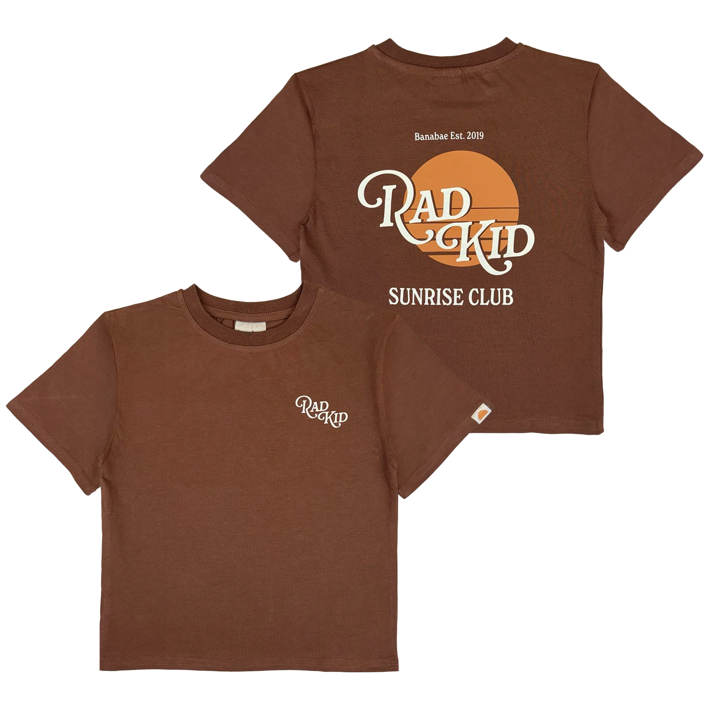 Rad Kid Sunrise Tee Choc [sz:1]
