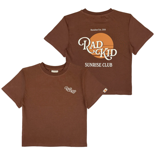 Rad Kid Sunrise Tee Choc [sz:1]