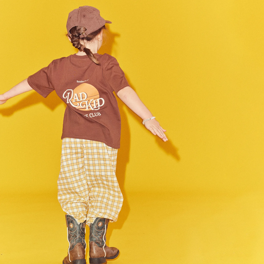 Rad Kid Sunrise Tee Choc [sz:1]