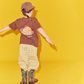 Rad Kid Sunrise Tee Choc [sz:1]