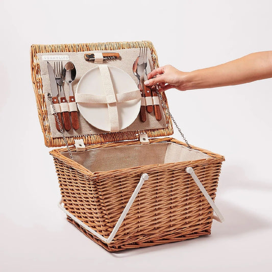 Small Picnic Basket Natural