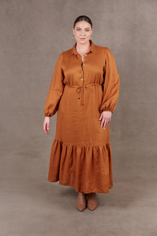 Nama Shirt Dress Ochre [sz:small]