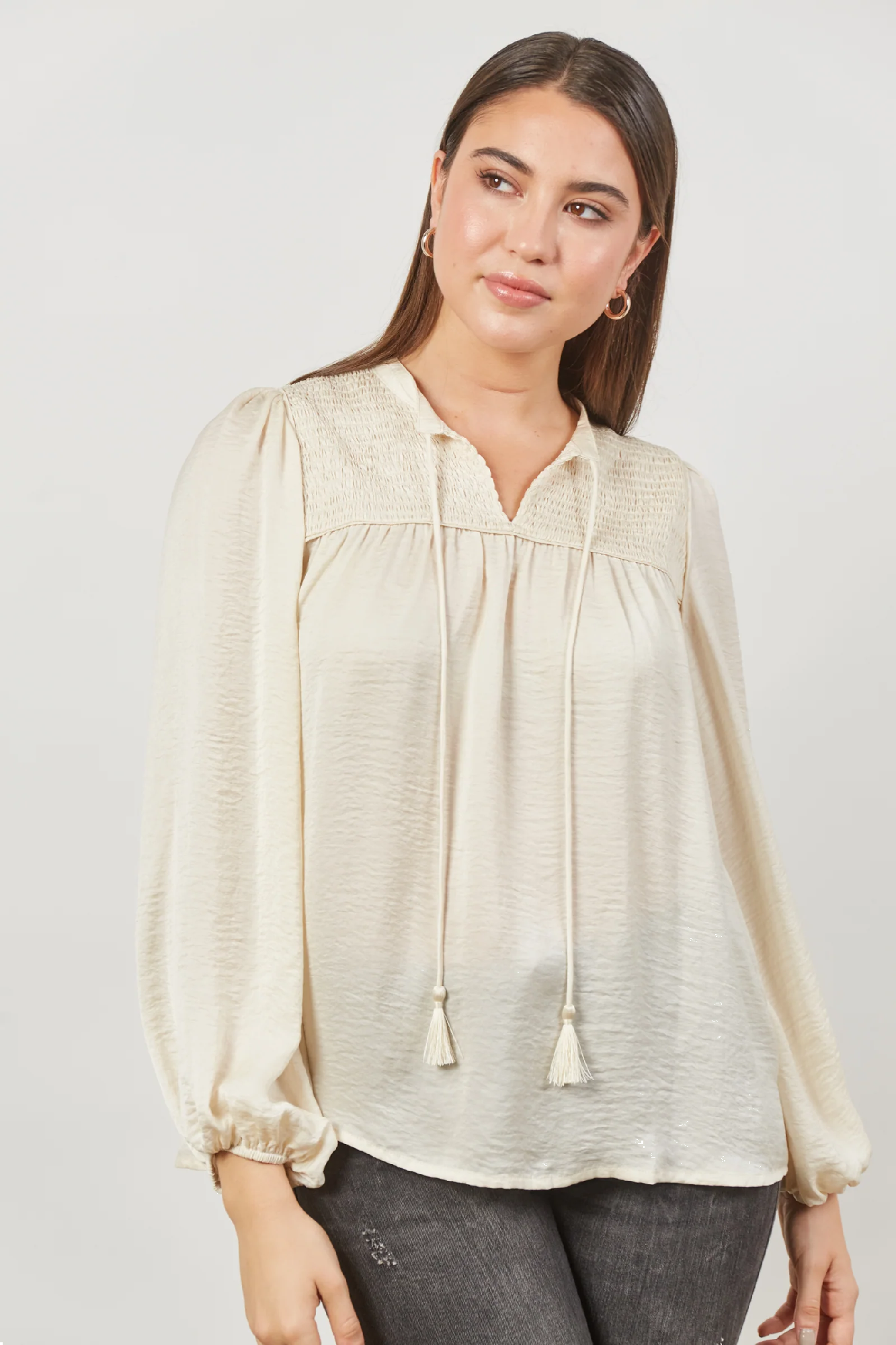 Romance Blouse Creme [sz:small/medium]