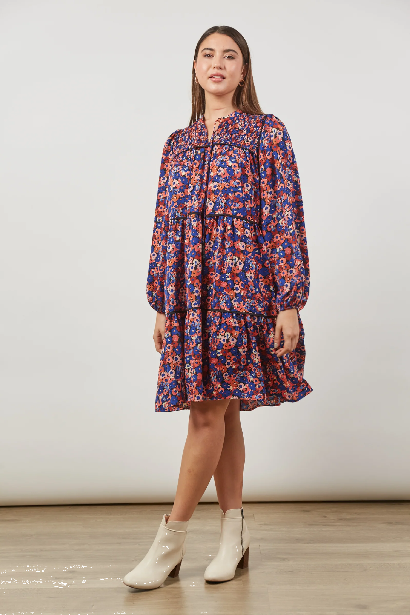 Romance Dress Azure Bloom – The Jones Girls Collections