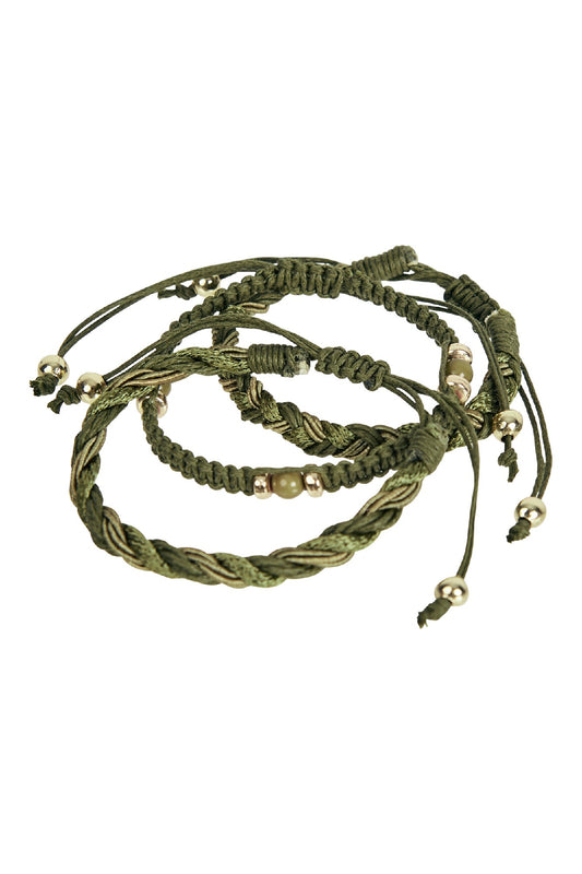 Nouveau Bracelet Set - Olive