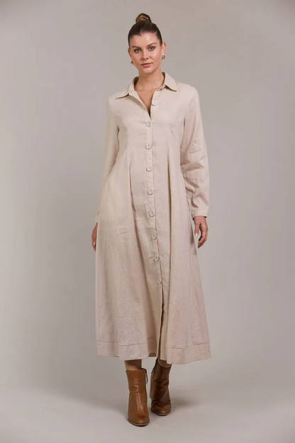 Laax Shirt Dress Ecru [sz:small]
