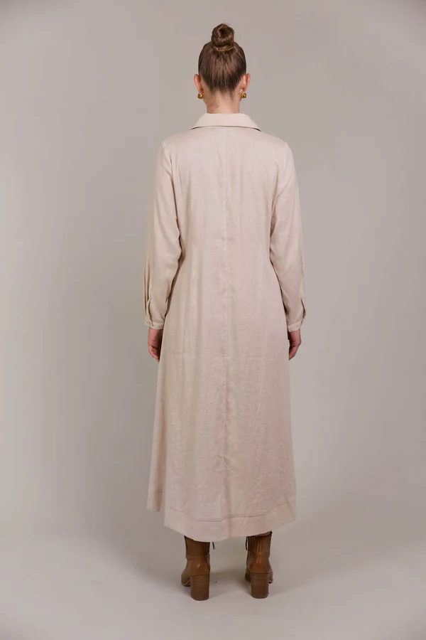 Laax Shirt Dress Ecru [sz:small]