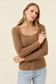 Naria Scoop Neck Top Toffee [sz:small]