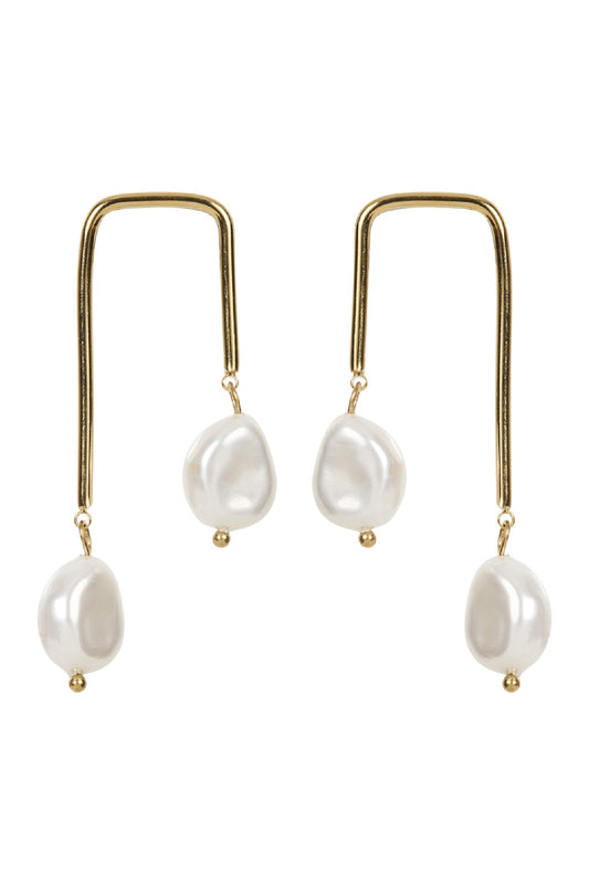Artemis Earring - Pearl Duo