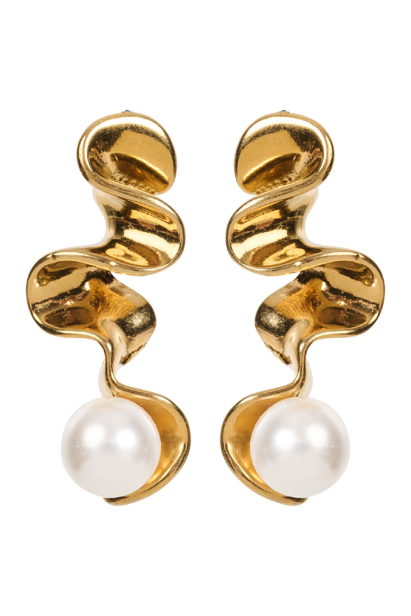 Aurora Pearl Earring - Wave