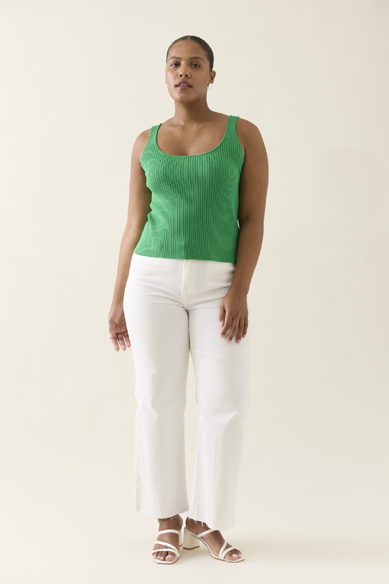 Adele Tank Green [sz:extra Small]