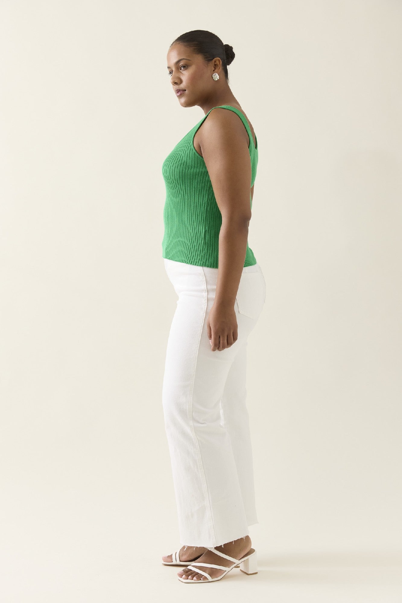 Adele Tank Green [sz:extra Small]