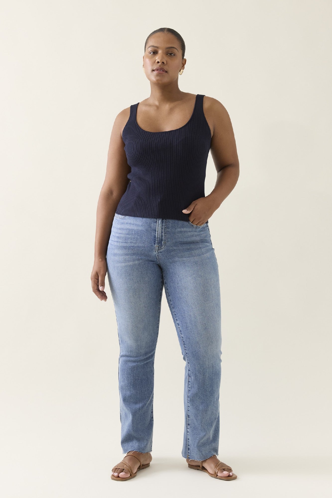Adele Tank Navy [sz:extra Small]