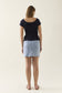 Adele Knit Tshirt Navy [sz:extra Small]
