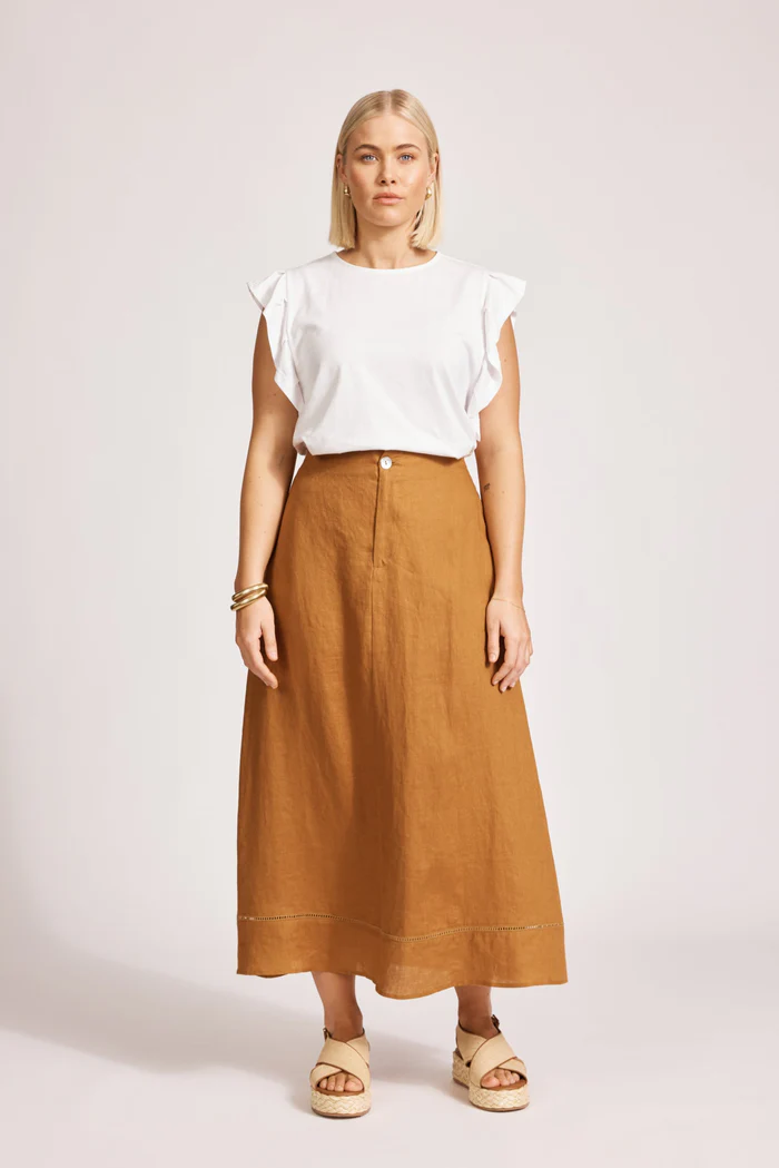 Miramar Maxi Skirt Caramel [sz:small]