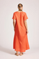 Miramar Maxi Dress Coral [sz:small]