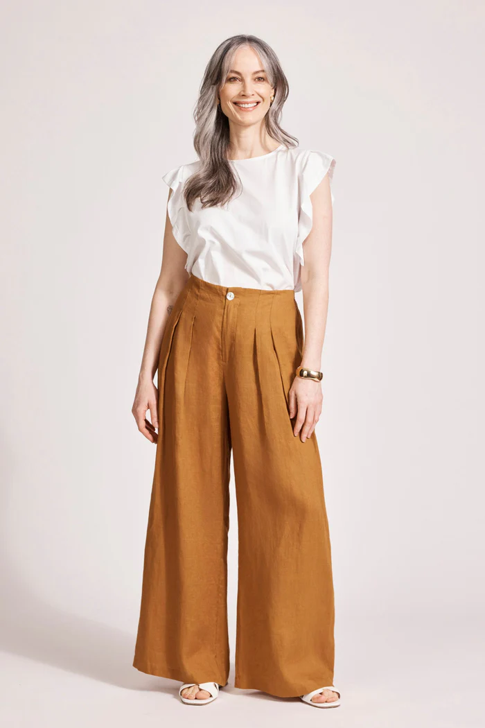 Miramar Palazzo Pant Caramel [sz:extra Small]