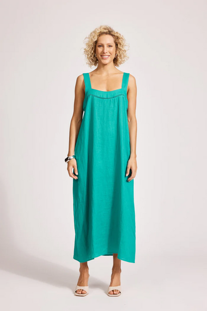 Miramar Tank Maxi Dress Lagoon [sz:extra Small]