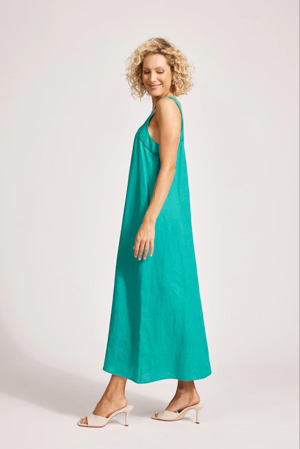 Miramar Tank Maxi Dress Lagoon [sz:extra Small]