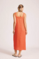 Miramar Tank Maxi Dress Coral [sz:extra Small]