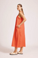 Miramar Tank Maxi Dress Coral [sz:extra Small]