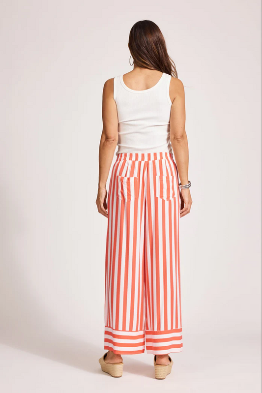 Treville Stripe Pant Coral [sz:small]